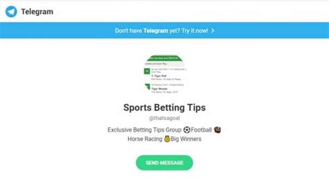 free vip betting tips telegram